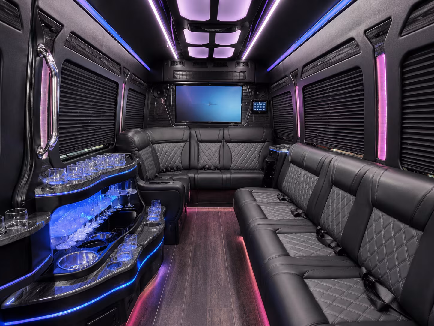 post prom shuttle buses and multi stop prom night packages