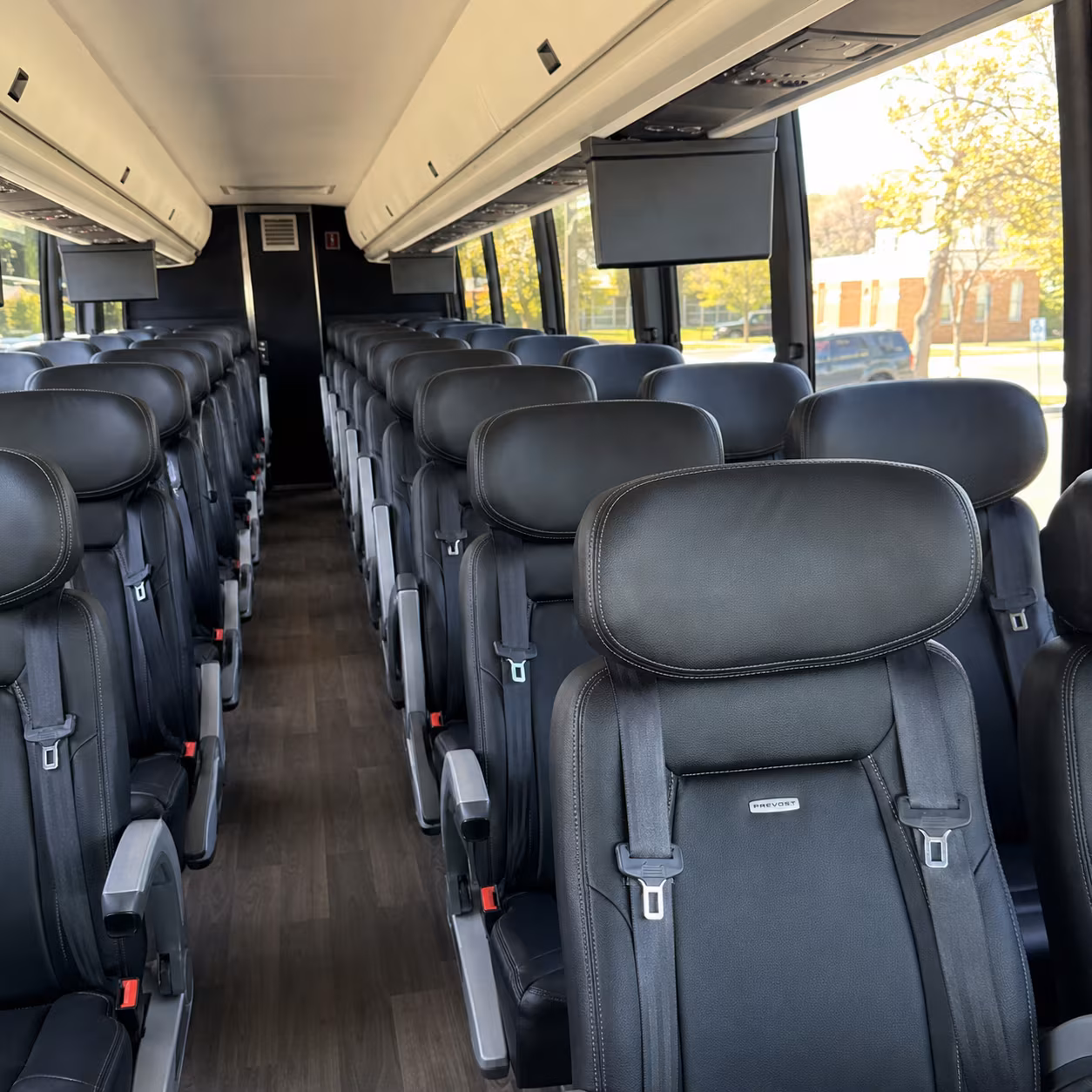 rock hill charter bus interior